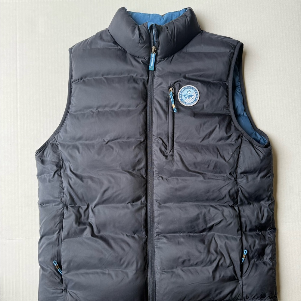 Southern Tide Sport Blue and Gray Puffer Vest